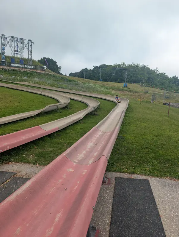 The alpine slide at Bromley